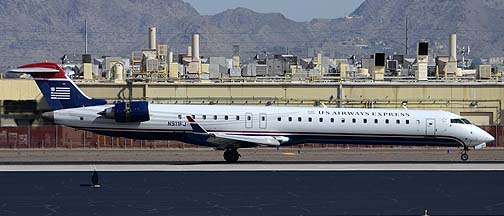 US Airways Express Canadair CRJ-900 CL600-2D24 N911FJ at Phoenix Sky Harbor, March 30, 2012